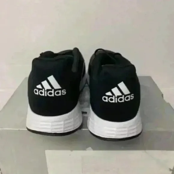 -251F Adidas Duramo, Course a Pied, Black, White, Mens Running Shoes-US 9 Mens