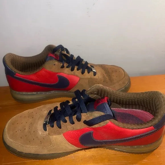 - Nike Air Force XXV   Premium 2007 Vince Carter Brown/blue / Red Sz 11.5