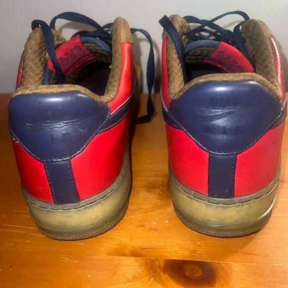 - Nike Air Force XXV   Premium 2007 Vince Carter Brown/blue / Red Sz 11.5