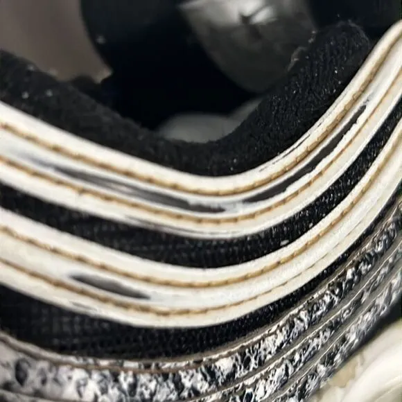 🔥 Nike Air Max 97 'Cocoa Snake' Running Shoes Women's Size 8 Black White - GUC