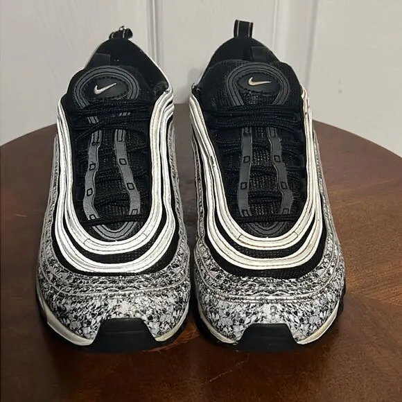 🔥 Nike Air Max 97 'Cocoa Snake' Running Shoes Women's Size 8 Black White - GUC