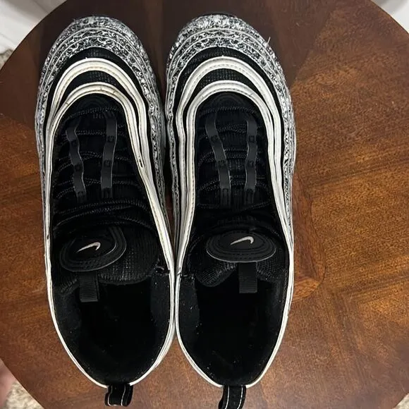 🔥 Nike Air Max 97 'Cocoa Snake' Running Shoes Women's Size 8 Black White - GUC