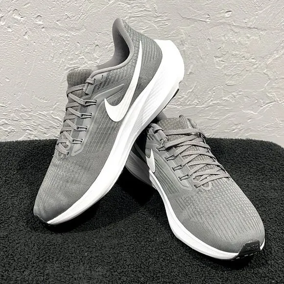 🔥🔥 NIKE AIR ZOOM PEGASUS 39 Running Shoes Men Sz 9 - Gray/White - WORN ONCE!!