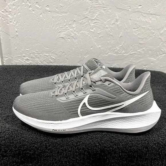 🔥🔥 NIKE AIR ZOOM PEGASUS 39 Running Shoes Men Sz 9 - Gray/White - WORN ONCE!!