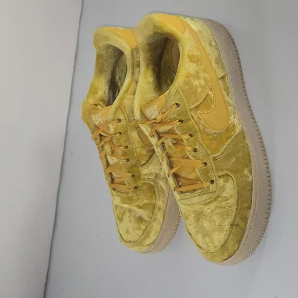 0161 Nike Air Force &quot;Mineral Gold&quot; 1 LV8 Sneakers Shoes Size 7Y