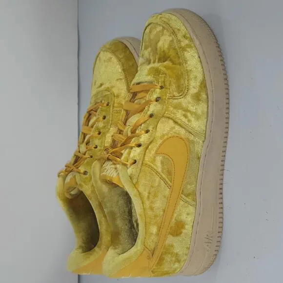 0161 Nike Air Force &quot;Mineral Gold&quot; 1 LV8 Sneakers Shoes Size 7Y