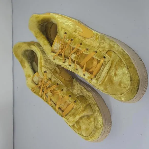 0161 Nike Air Force &quot;Mineral Gold&quot; 1 LV8 Sneakers Shoes Size 7Y