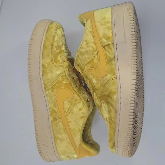 0161 Nike Air Force &quot;Mineral Gold&quot; 1 LV8 Sneakers Shoes Size 7Y