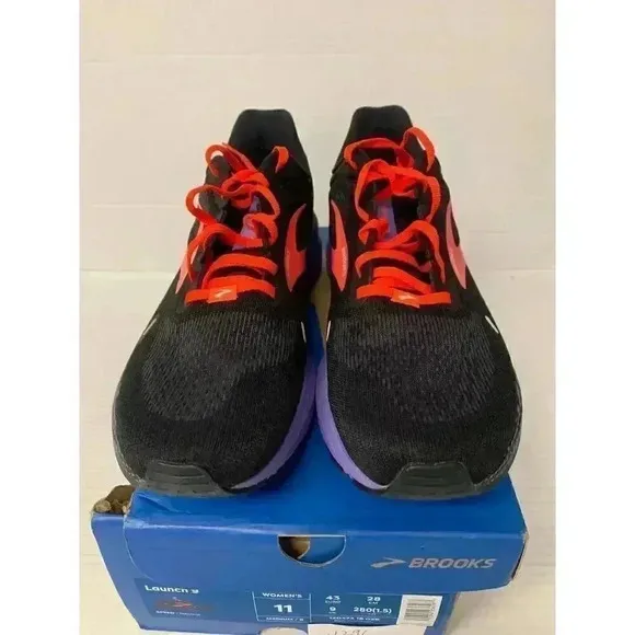 .1296 Brooks Launch 9, Blue/Purple, Womens Running Shoes-US 11 Womens