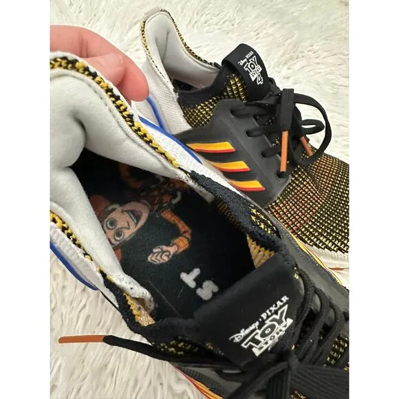 5.5Y Adidas UltraBoost 19 Toy Story Woody Boys Gold Athletic Shoes Sneakers
