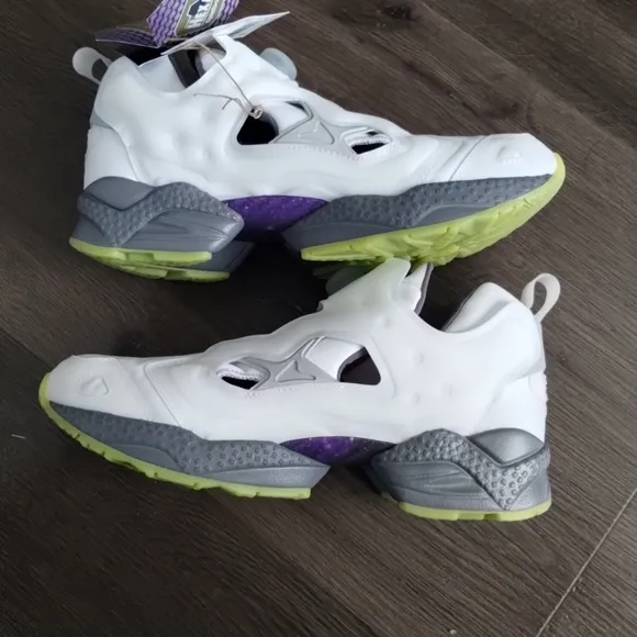 7.5, 9 Reebok Instapump Fury 95 White Glow in the Dark Mens Shoes GZ1615 Running