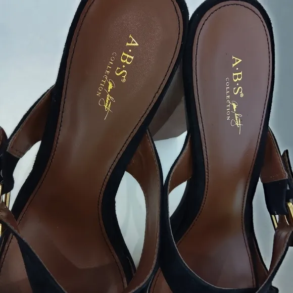A.B.C. Black suede sandals Y2k