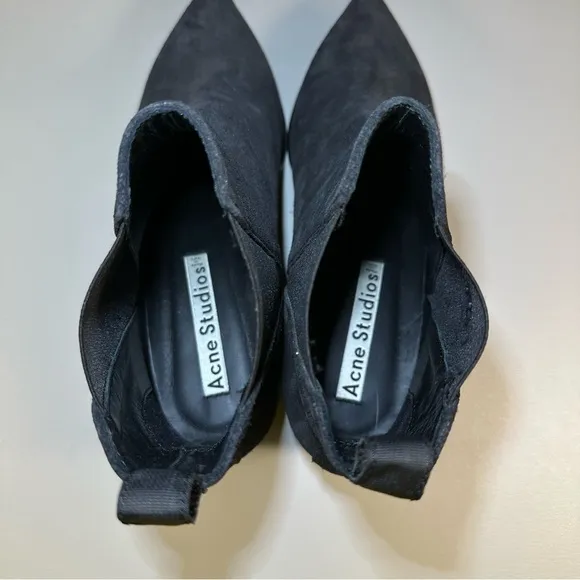Acne Studios Suede Grosgrain Trim Chelsea Boots Women’s