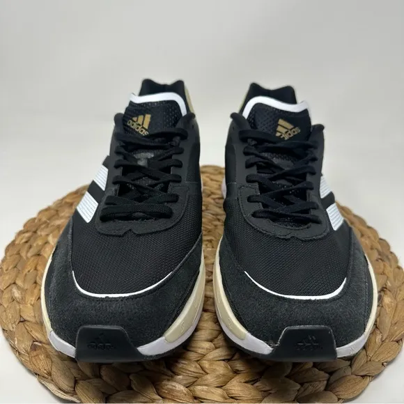 ADIDAS Adizero Boston 10 Running Shoes Black White Size 13 Men's