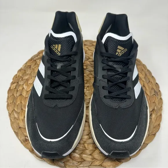 ADIDAS Adizero Boston 10 Running Shoes Black White Size 13 Men's