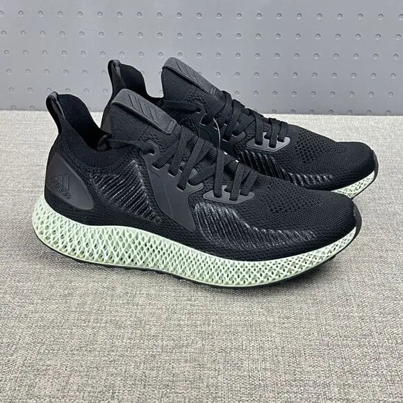 Adidas AlphaEdge 4D Running Shoes Core Black Carbon EF3453 Men's Size 10