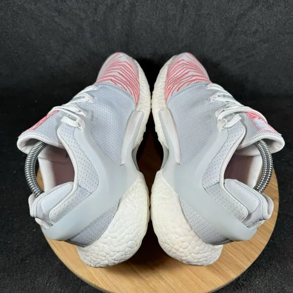Adidas Alphatorsion Boost Running Shoes White Red FX3992 Mens Sz 9.5