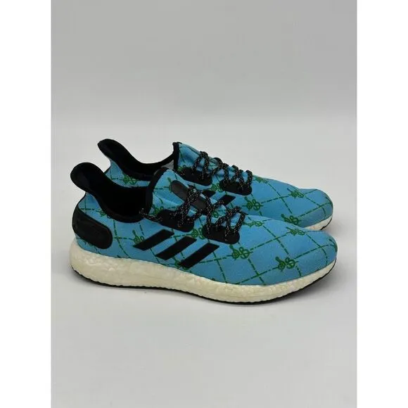 Adidas AM4 Sadelle Speedfactory Ultra Boost Sneakers Shoes Mens 9 Blue/Green Run