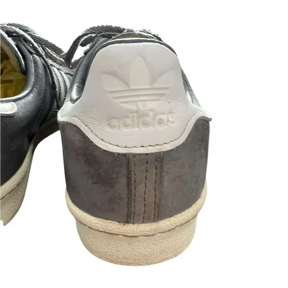 Adidas Campus 80s Shoes - Gray Suede with White Stripes - Men’s Size 10.5
