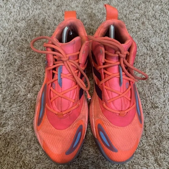 adidas Exhibit A Acid Red Men's Size 9 Athletic Basketball Sneakers Shoes