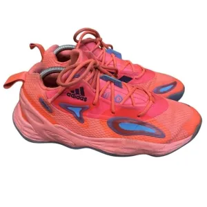 adidas Exhibit A Acid Red Men's Size 9 Athletic Basketball Sneakers Shoes