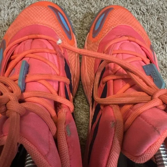 adidas Exhibit A Acid Red Men's Size 9 Athletic Basketball Sneakers Shoes