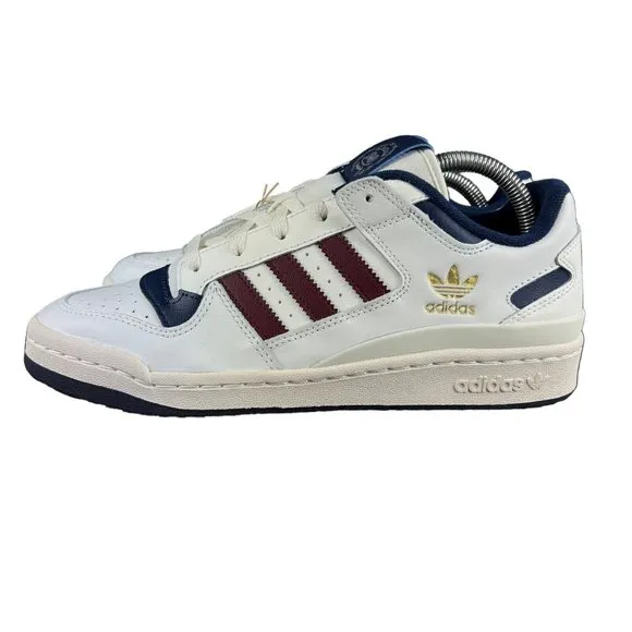 Adidas Forum Low CL Off White Shadow Red Blue Shoes ID1719 Men's Sizes 9 - 13