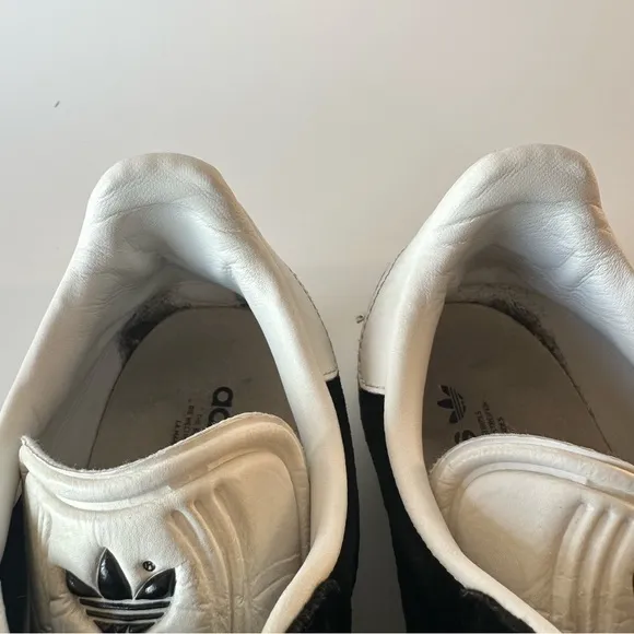 ADIDAS Gazelle ADV Shoes Black Suede White Stripes Size 7