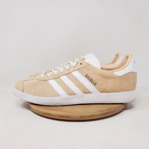 adidas Gazelle Shoes Womens 10.5 Halo Blush Suede Sneaker Lace Up Low Soccer