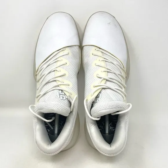 Adidas Harden Vol. 1 Athletic Sneaker Shoe White Mens 14