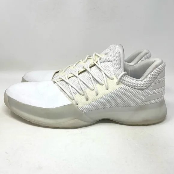 Adidas Harden Vol. 1 Athletic Sneaker Shoe White Mens 14