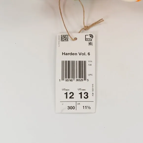 Adidas Harden Vol. 6 'Wonder White Magic Lime' GW9030 Basketball Sneakers