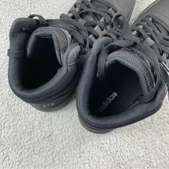 Adidas Hoops 3.0 Mid Shoes Mens 10.5‎ Sneaker Basketball Black Athletic Trainers