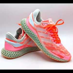 Adidas Mens 4D 1.0  Coral Green Running Shoes (11.5)‎
