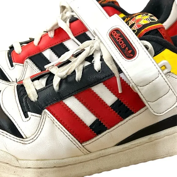 Adidas Men's Forum Low Cloud White Shoes Size 12 Legend Ink Red GZ9112 Sneakers