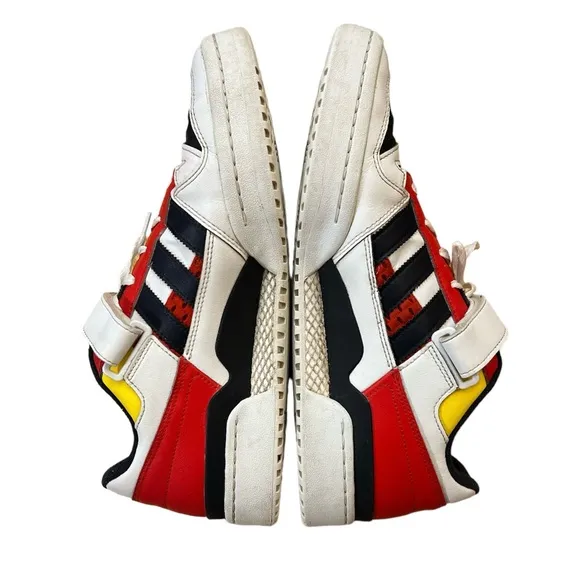 Adidas Men's Forum Low Cloud White Shoes Size 12 Legend Ink Red GZ9112 Sneakers