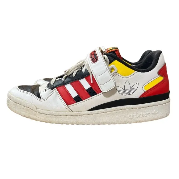 Adidas Men's Forum Low Cloud White Shoes Size 12 Legend Ink Red GZ9112 Sneakers