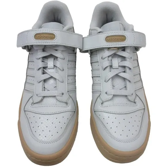 Adidas Men's Forum Low Leather Basketball Shoes Grey Gum Bottom Sizes NIB