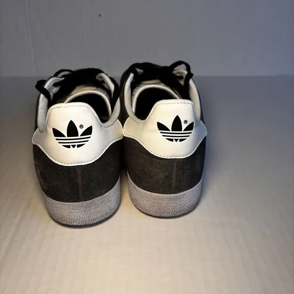 Adidas Men's Gazelle Sneakers Earth Strata Gray suede White size 12