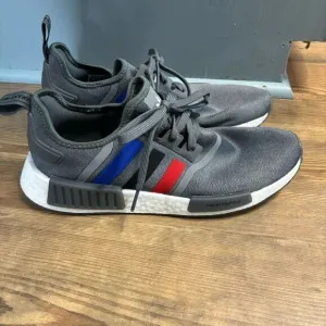 Adidas Men's NMD_R1 Running Shoes Grey/Red Blue #FZ5708 Size 10.5 Athletic Sneak