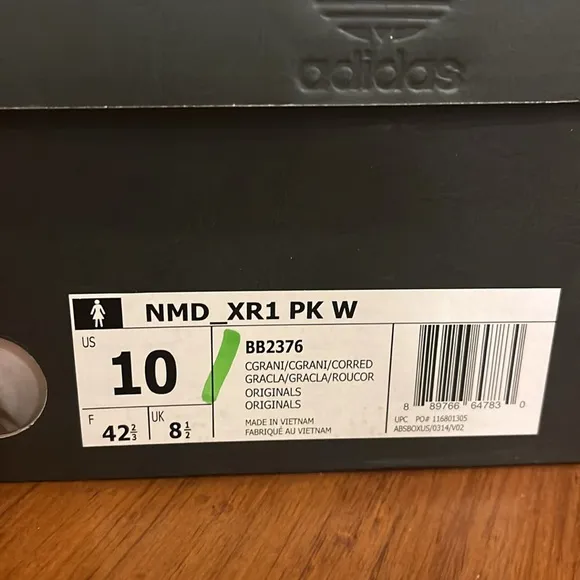 Adidas NMD XR1 PK Primeknit Boost shoes sneakers BB2376 Granite Womens Size 10