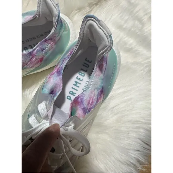 Adidas NWT women ultra boost 21 tie dye running shoes 8 1/2