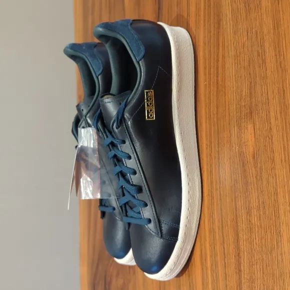 Adidas Originals Campus 80s Deluxe Black Leather Shoes Men's 8 Rare Deadstock