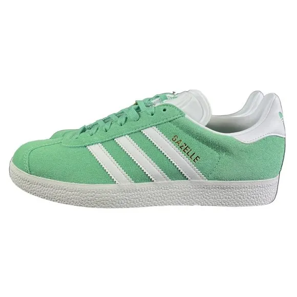 Adidas Originals Gazelle Green White Suede Shoes HQ4410 Women's Size 7 - 9.5