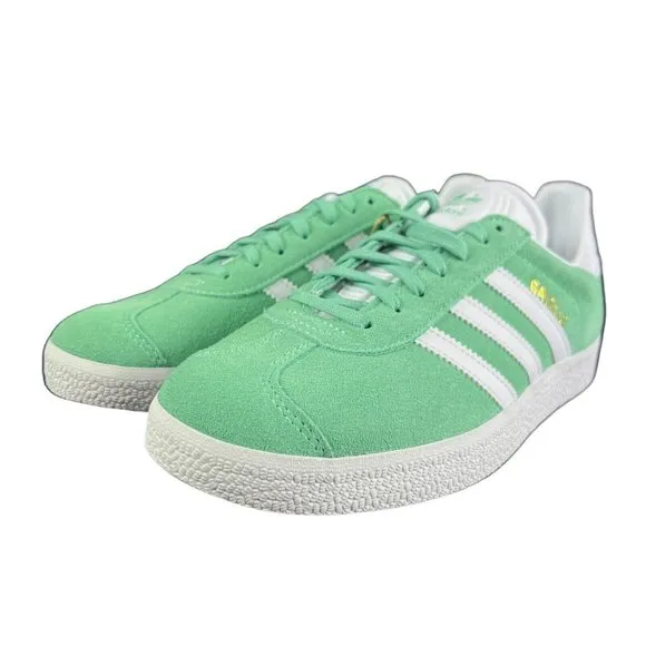 Adidas Originals Gazelle Green White Suede Shoes HQ4410 Women's Size 7 - 9.5