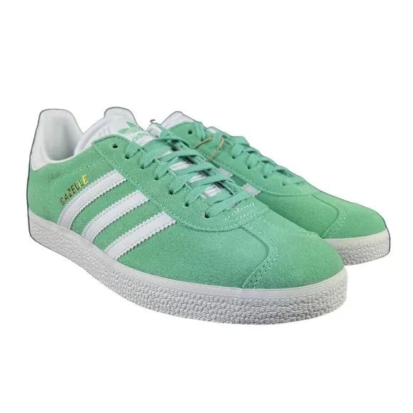 Adidas Originals Gazelle Green White Suede Shoes HQ4410 Women's Size 7 - 9.5