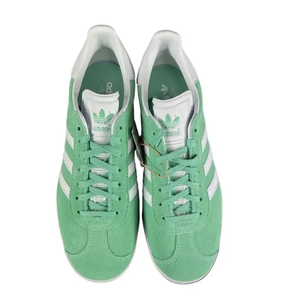 Adidas Originals Gazelle Green White Suede Shoes HQ4410 Women's Size 7 - 9.5