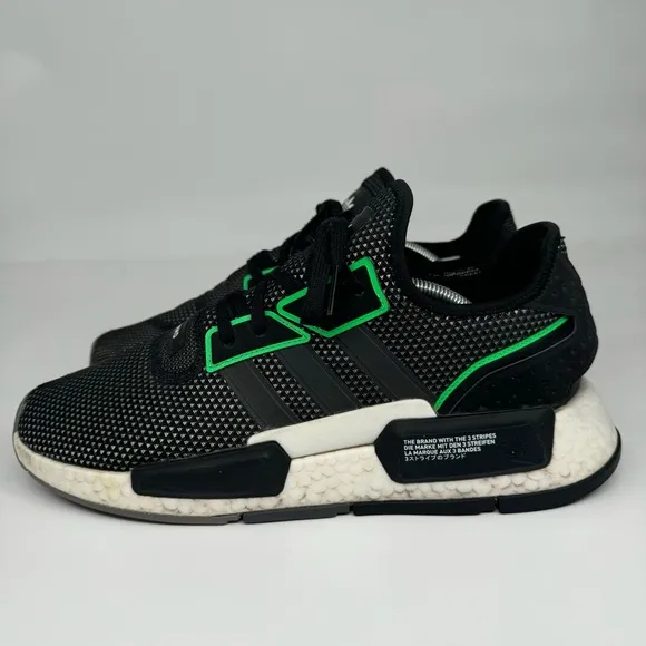 Adidas Originals NMD G1 Men's 12 Black Green White Athletic Sneaker Shoes IE4559