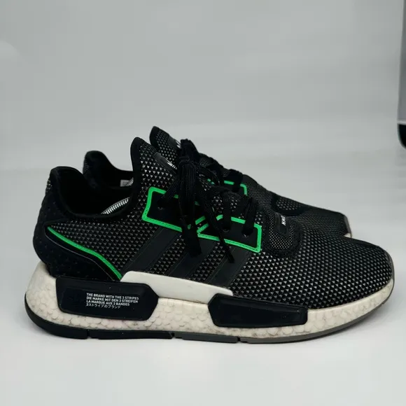Adidas Originals NMD G1 Men's 12 Black Green White Athletic Sneaker Shoes IE4559