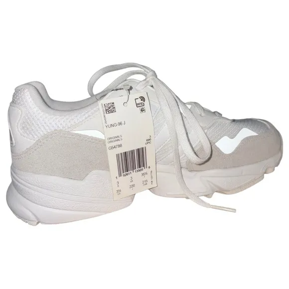 Adidas Originals Yung-96 J Cloud White Grey Size 3.5 G54788
